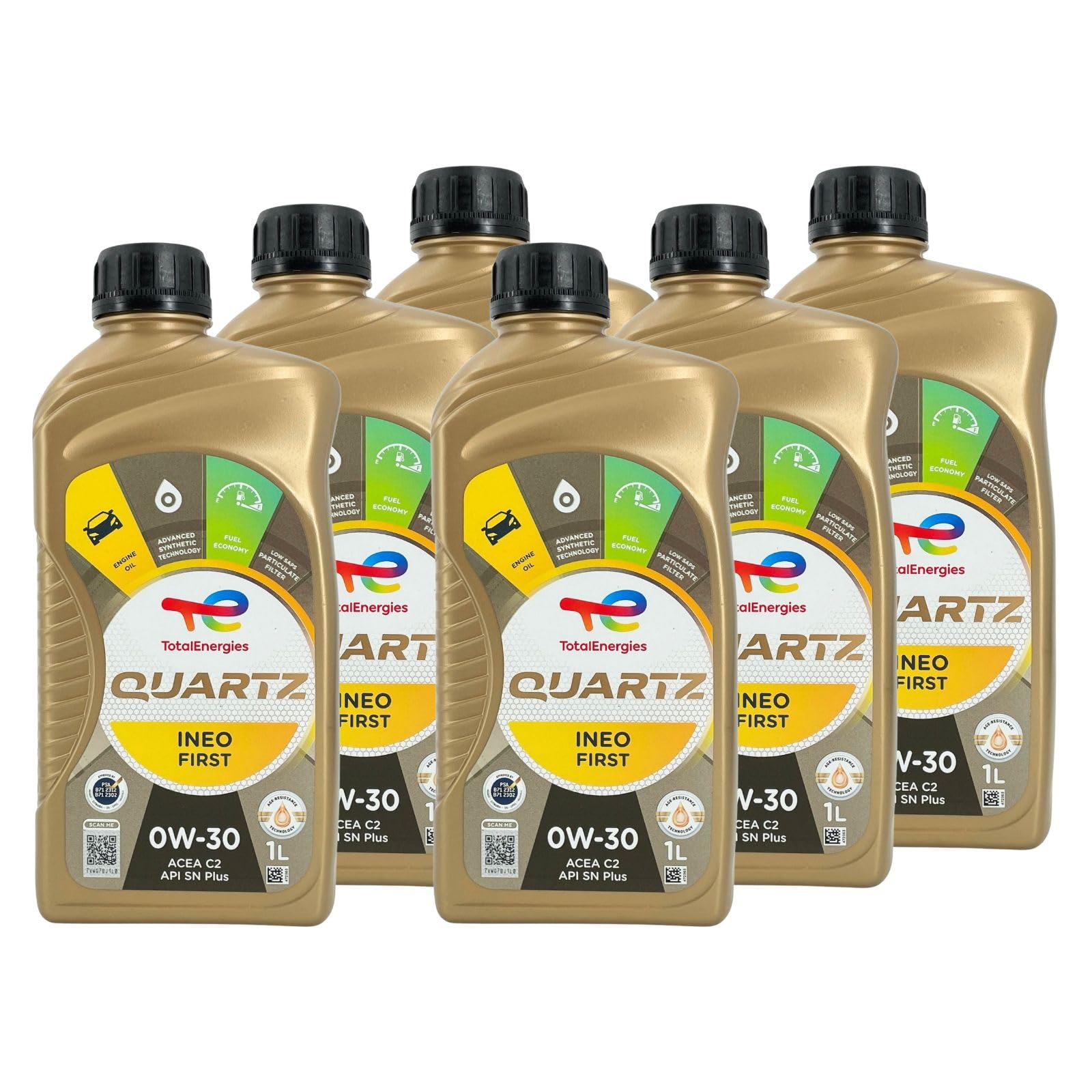Total Quartz Ineo First 0W-30 6x1 Liter - Motoröl - 6L