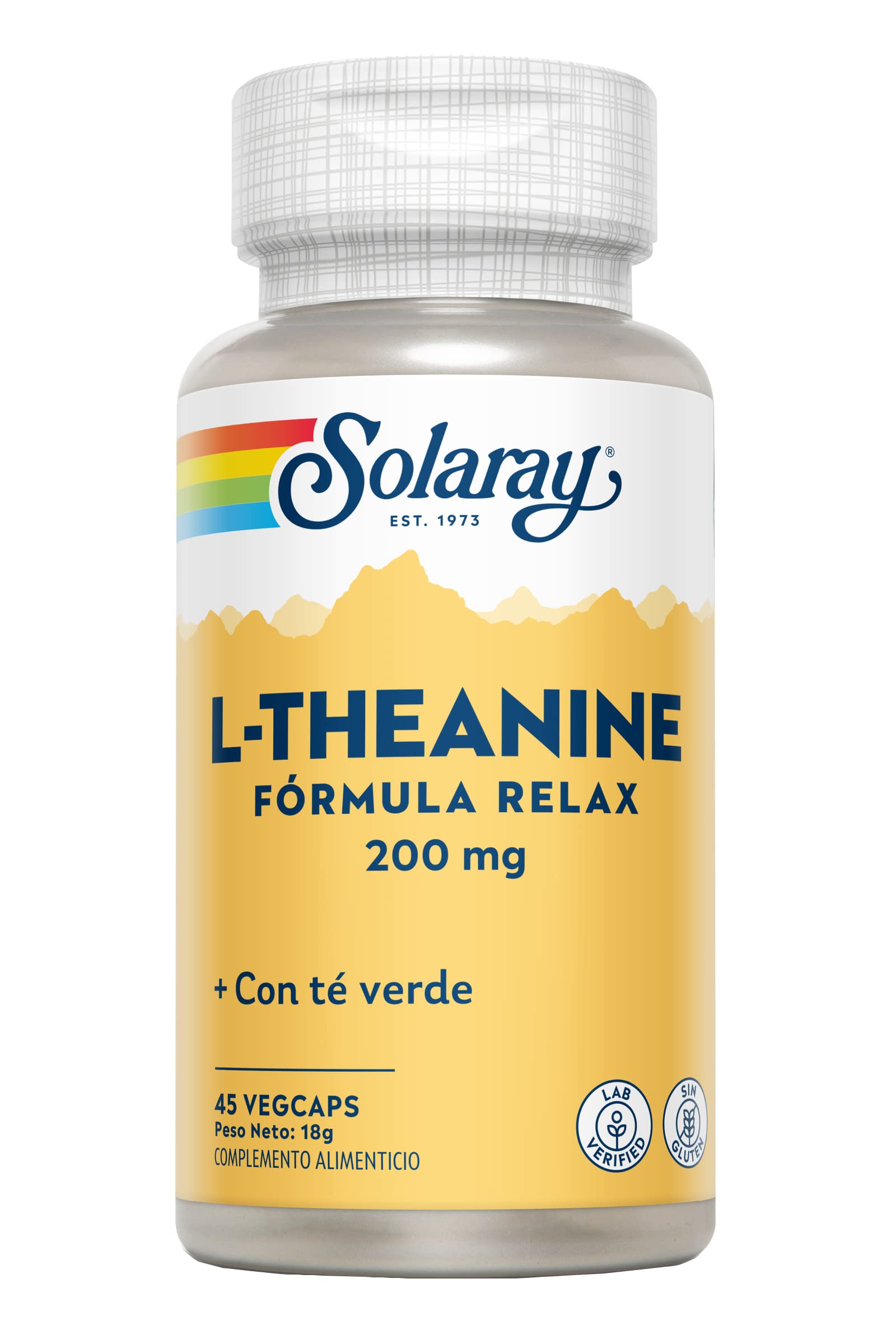 Nutricosmetics - Solaray L Theanine 200 Mg 45 Vcaps