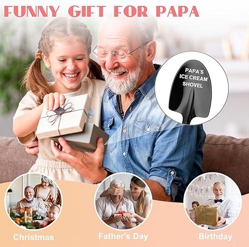 Miniatura 2 de Regalos de Navidad para papá de parte de nietos, regalos de cumpleaños para abuelos, regalos personalizados para abuelos, pala de helado para papá
