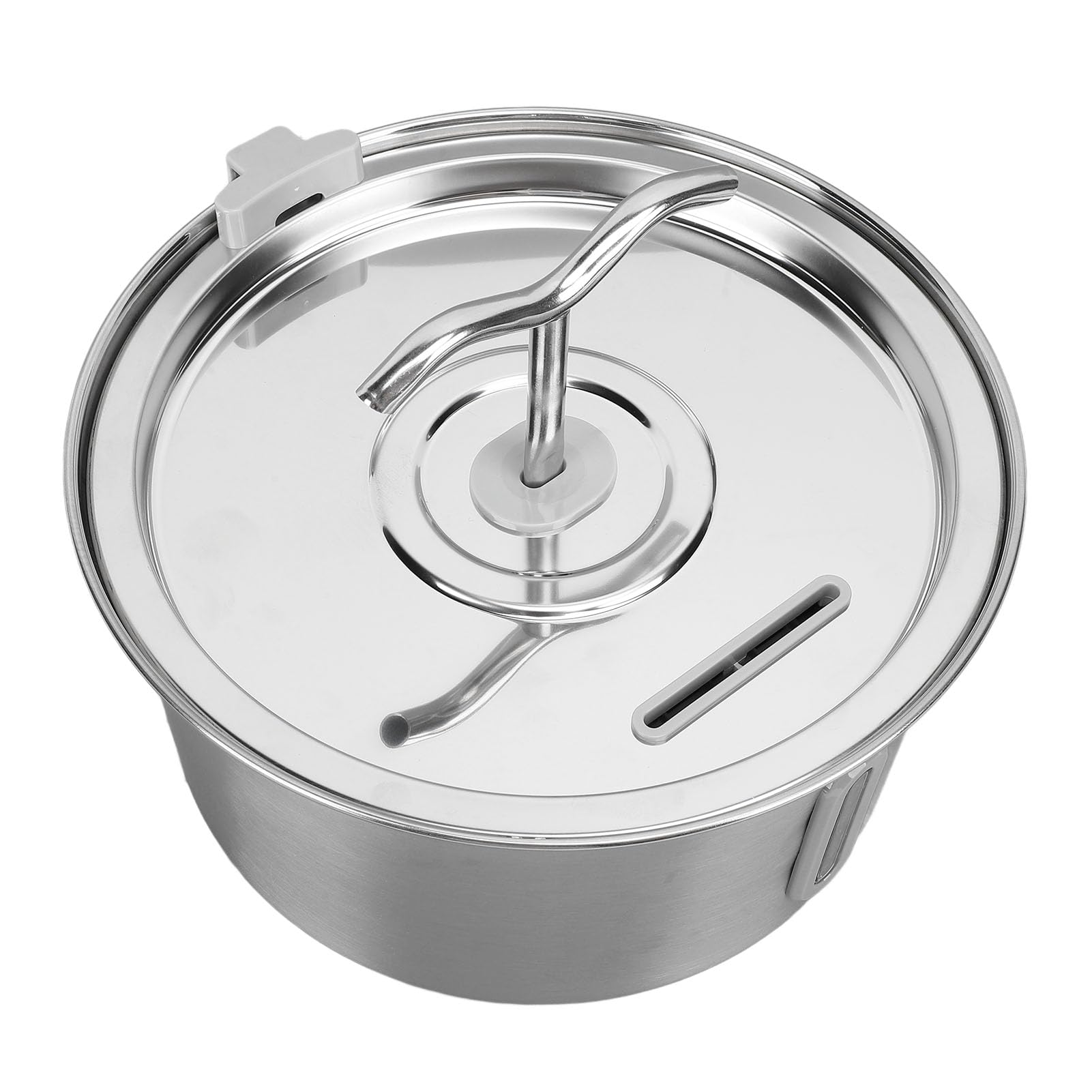 Dioche Dog Water Fountain, Stainless Steel Cat Water Fountain - 2L Water Fountains for Cats, Quiet Pump with 3 Replacement Filters, Automatic Indoor Pet Waterer Drinking Fountain