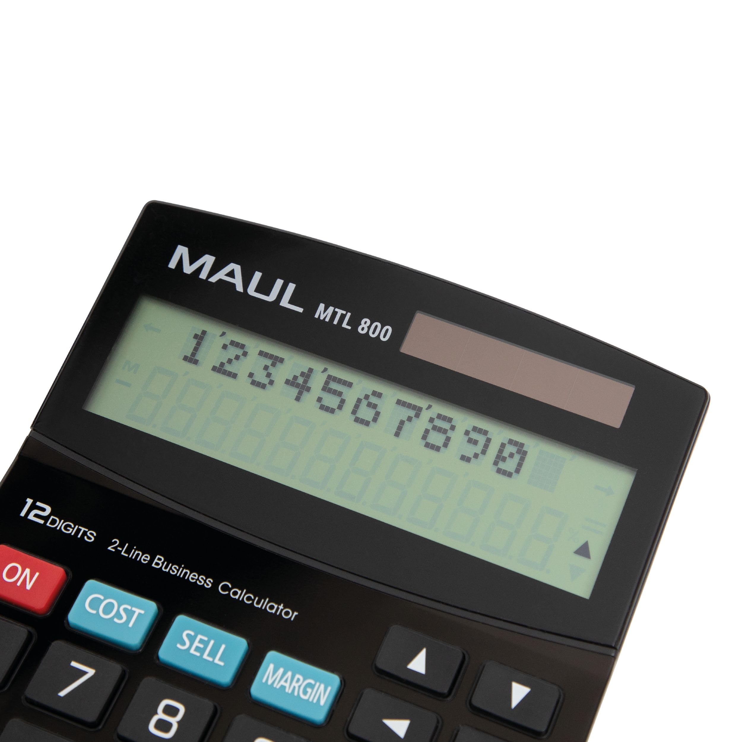 MAUL Calculatrice de bureau MTL 800, 12 chiffres, noir