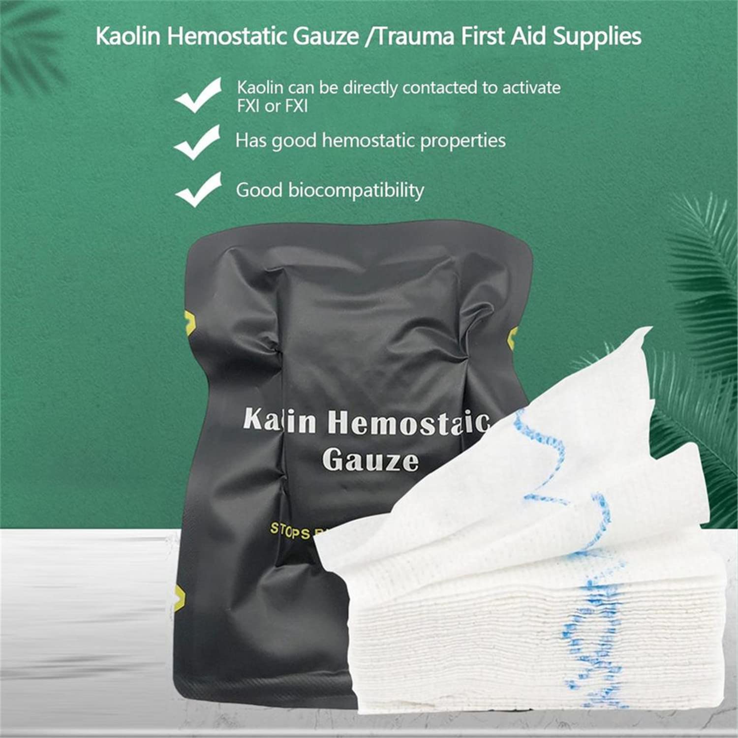 Kit de primeros auxilios IFAK Trauma con 3 paquetes de vendas israelíes, 2 paquetes de gasas para el control de hemorragias graves, acampada militar y senderismo