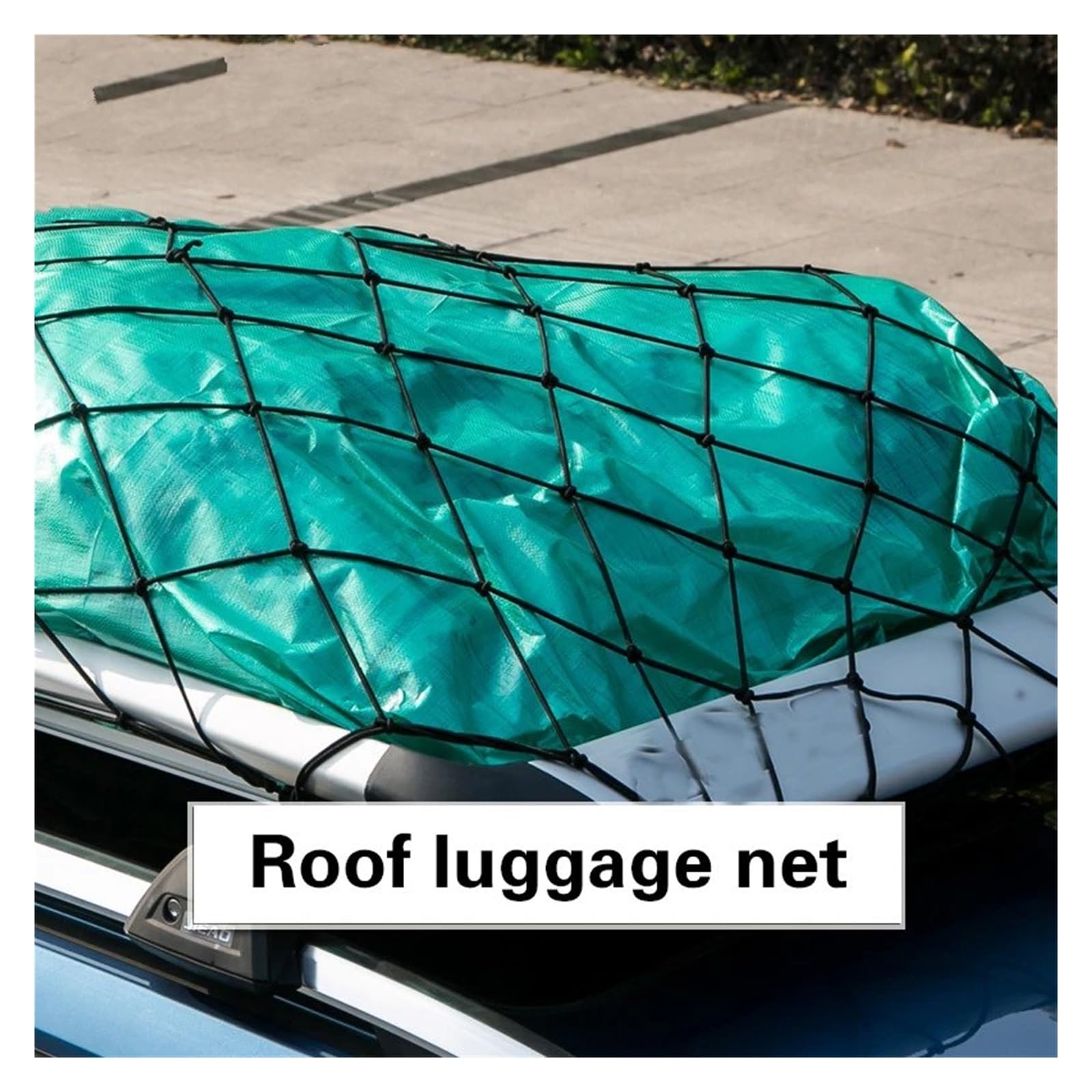 Dachgepäckträger Neuer Haken Elastisch Für Autoanhänger Dachträger Kofferraum Gepäck Bungee-Seil Gepäcknetz Schwarz Gepäcknetz Gepäckrahmen Nylon-Teleskopseil Auto Dachträger