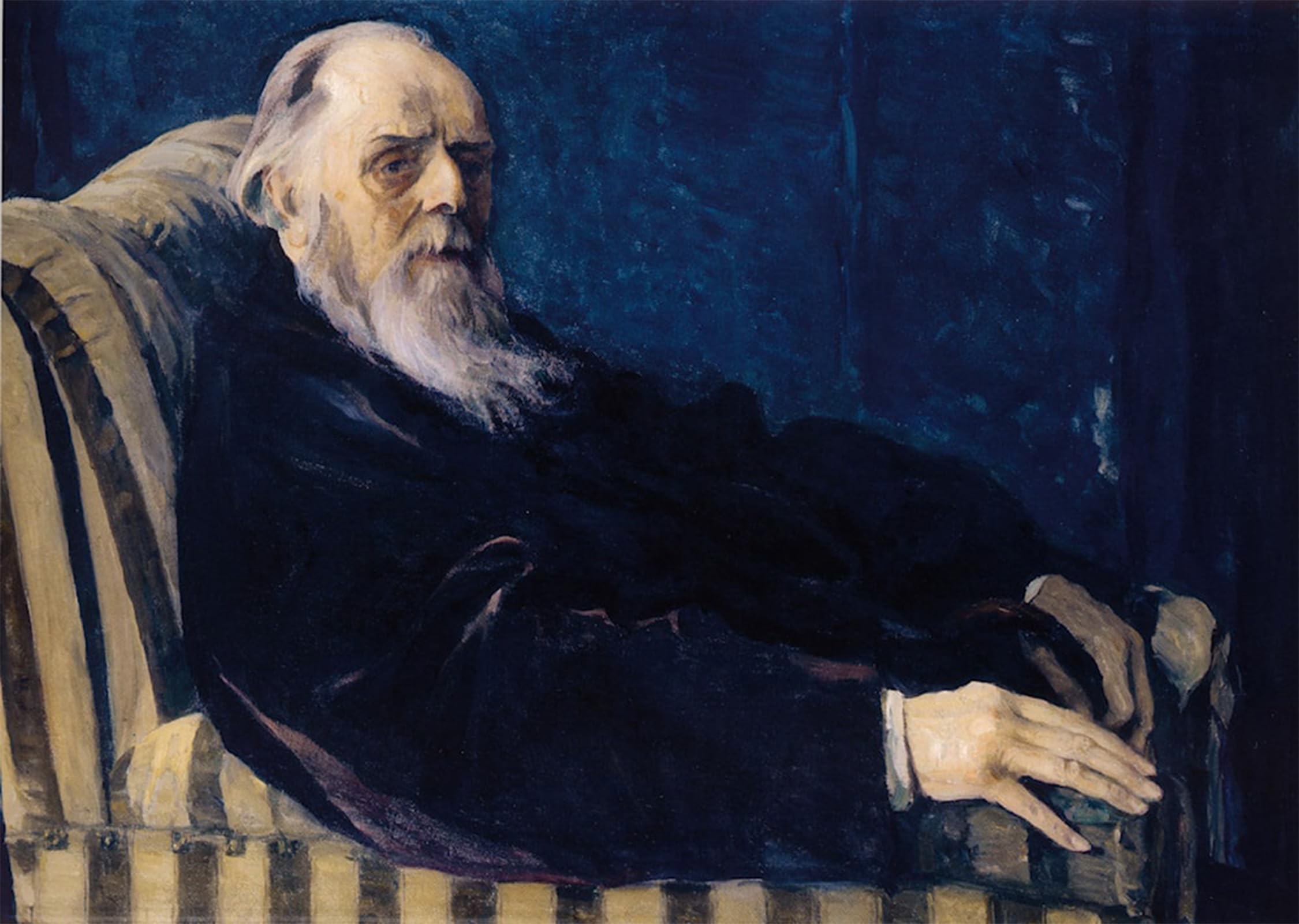 SERENDIPITP Retro Picture Poster Wall Art Pictures Painting Portrait of Vladimir Chertkov by Mikhail Nesterov Wall Art Canvas Print for Wall Decor 60x90cm