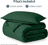 Vista 233 de Bare Home Funda de edredón extra larga – Premium 1800 súper suave – Funda de edredón ligera y fresca – Ropa de cama suave y transpirable