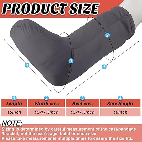 Miniatura 9 de 2 piezas de cubierta fundida para piernas, media corta, funda fundida debajo de la rodilla, manga fundida para piernas de pie, hombres y mujeres