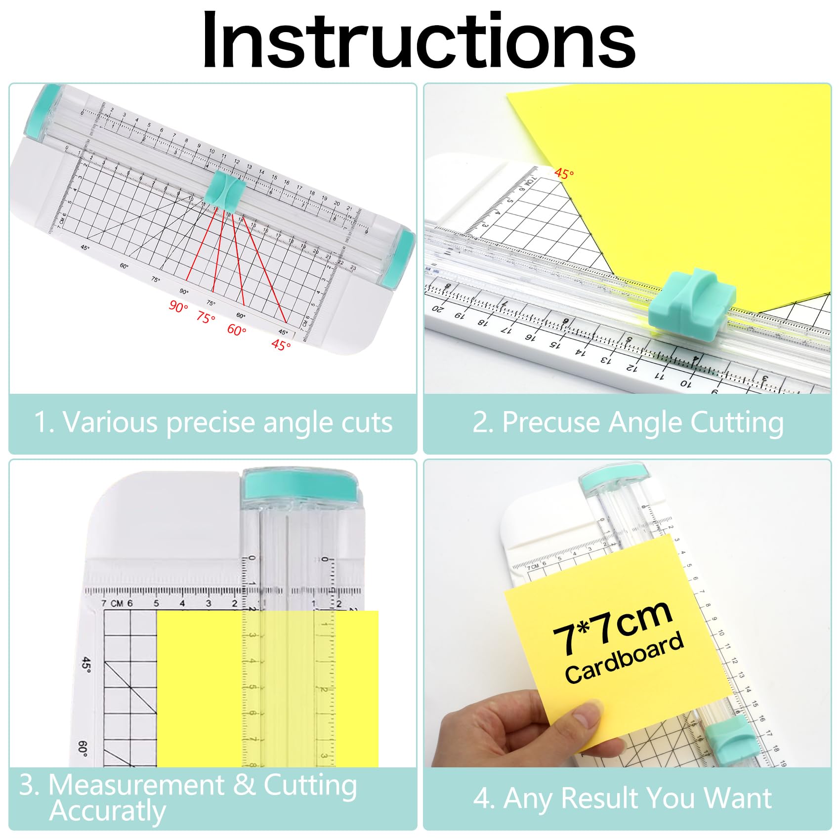 Taglierina Manuale A5 - Taglia Carta E Foto Con Precisione E Sicurezza - Foto 4