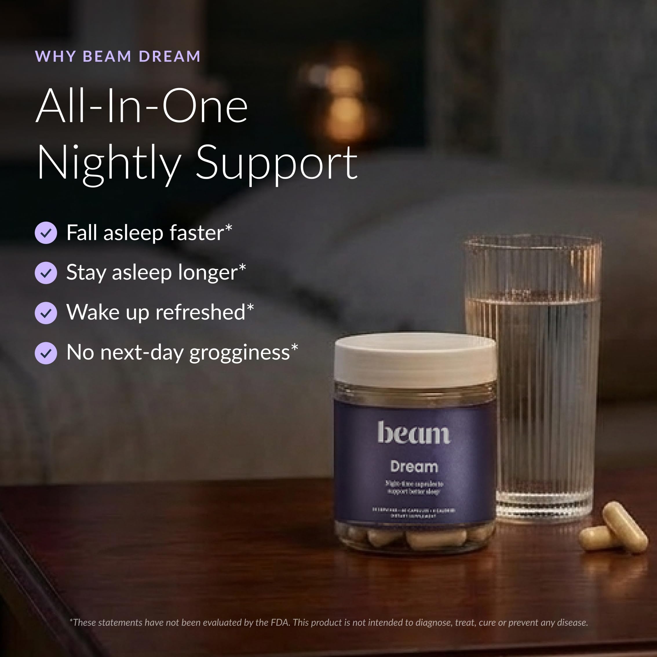 Amazon.com: Beam Dream Sleep Capsules, L-Theanine, Apigenin