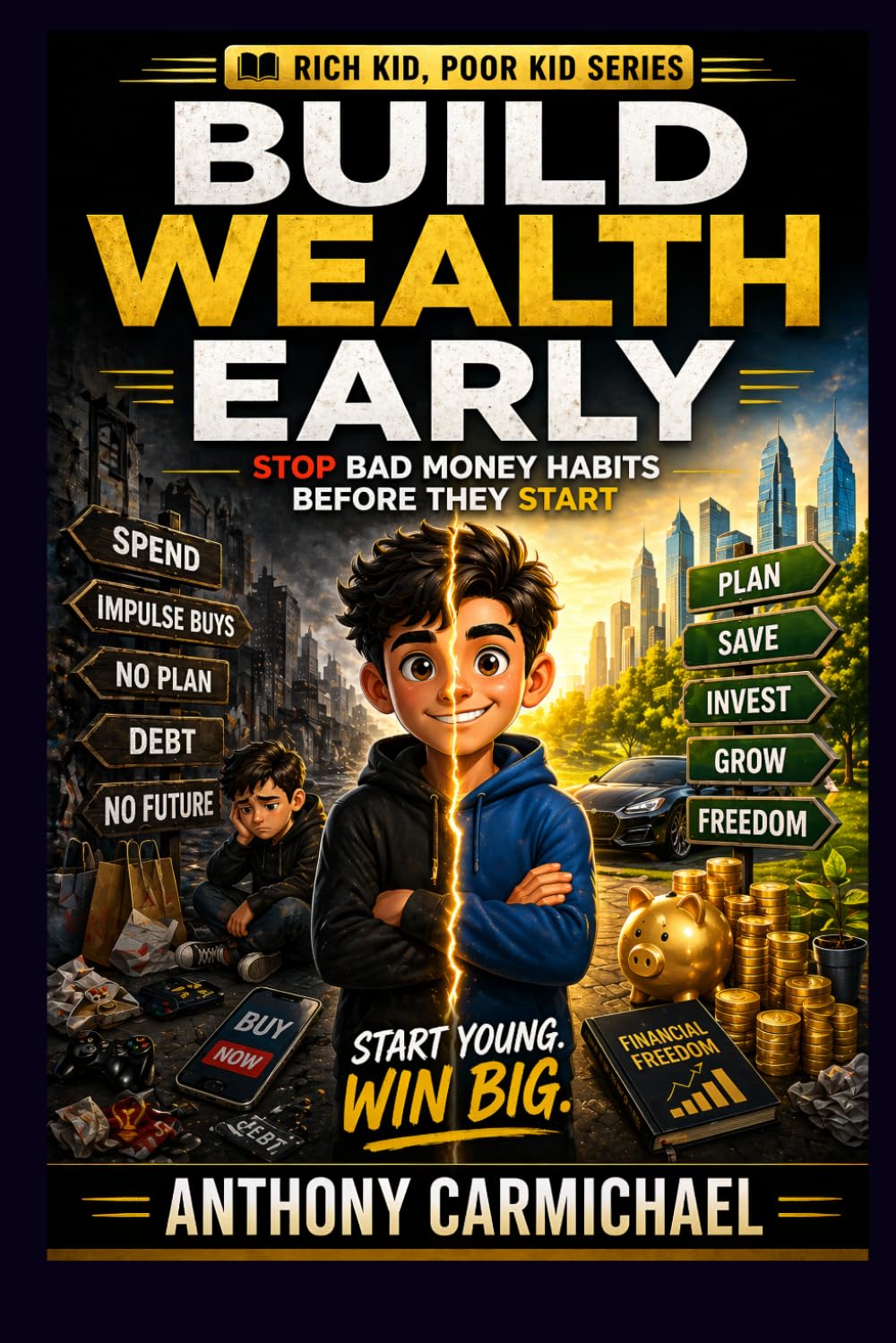 Rich Kid Poor Kid: How to Avoid Bad Money Habits & Build Wealth Early — A Step-by-Step System to Save, Invest, and Take Control of Money from a Young ... That Grows (The Rich Kid Academy Series)