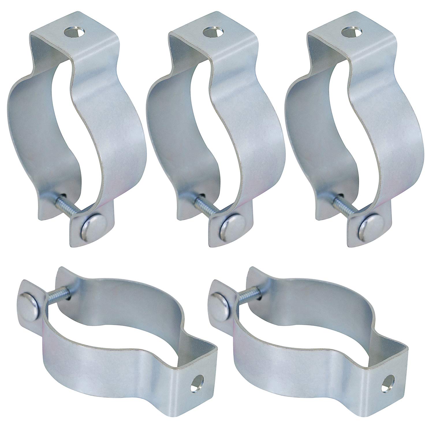 Abrazadera rígida para conducto Highcraft cromada y galvanizada con tornillo de seguridad