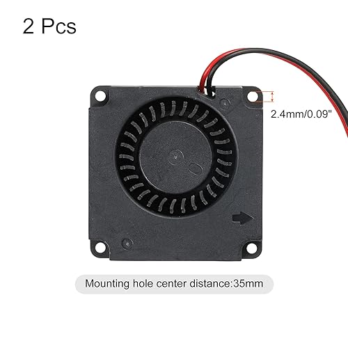 Miniatura 3 de MECCANIXITY Ventilador de enfriamiento sin escobillas DC 4010 1.575x1.575x0.394 in turbina Turbo doble rodamiento de bolas soplador de flujo