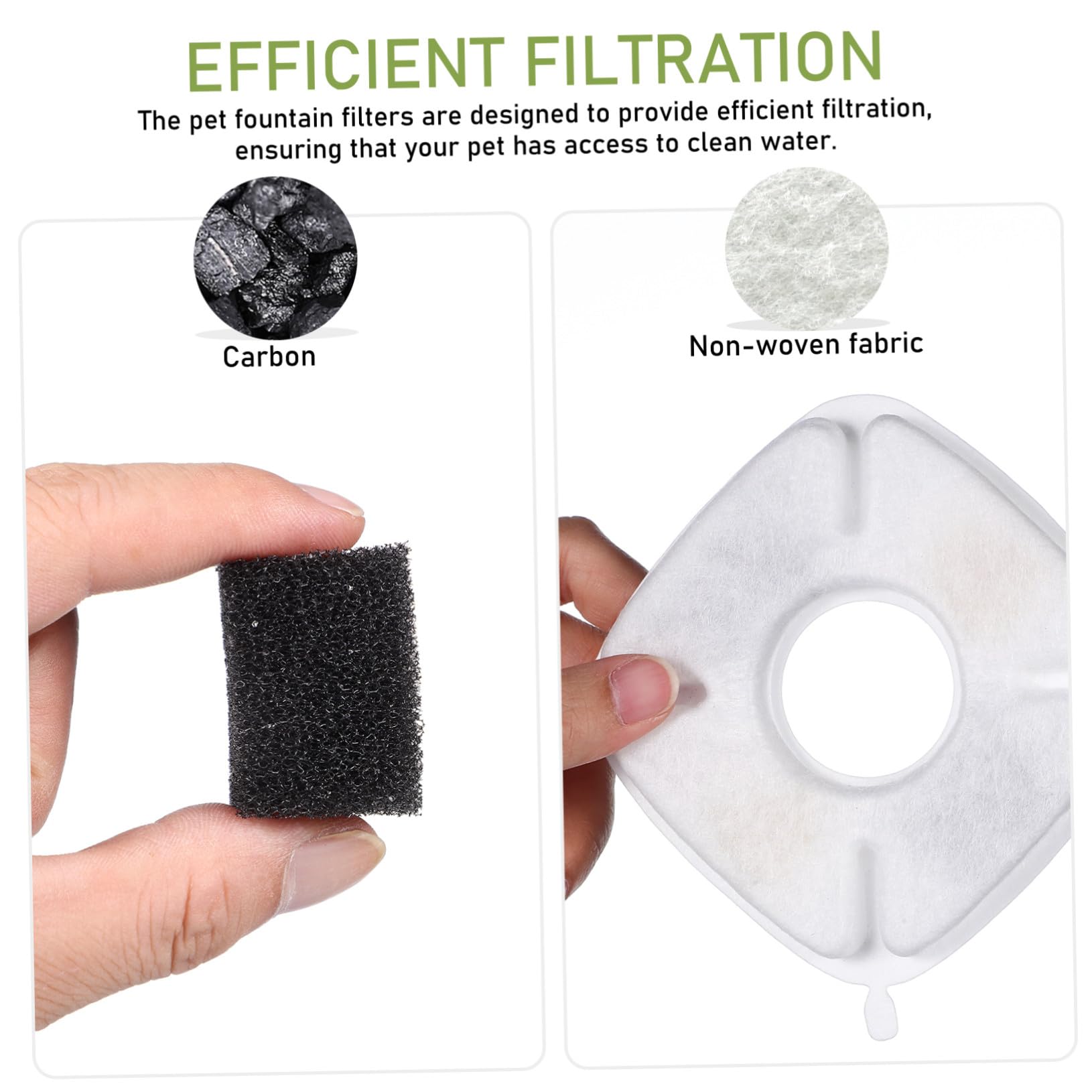 Filtros para Fuentes de Agua para Mascotas Repuesto 12 Juegos