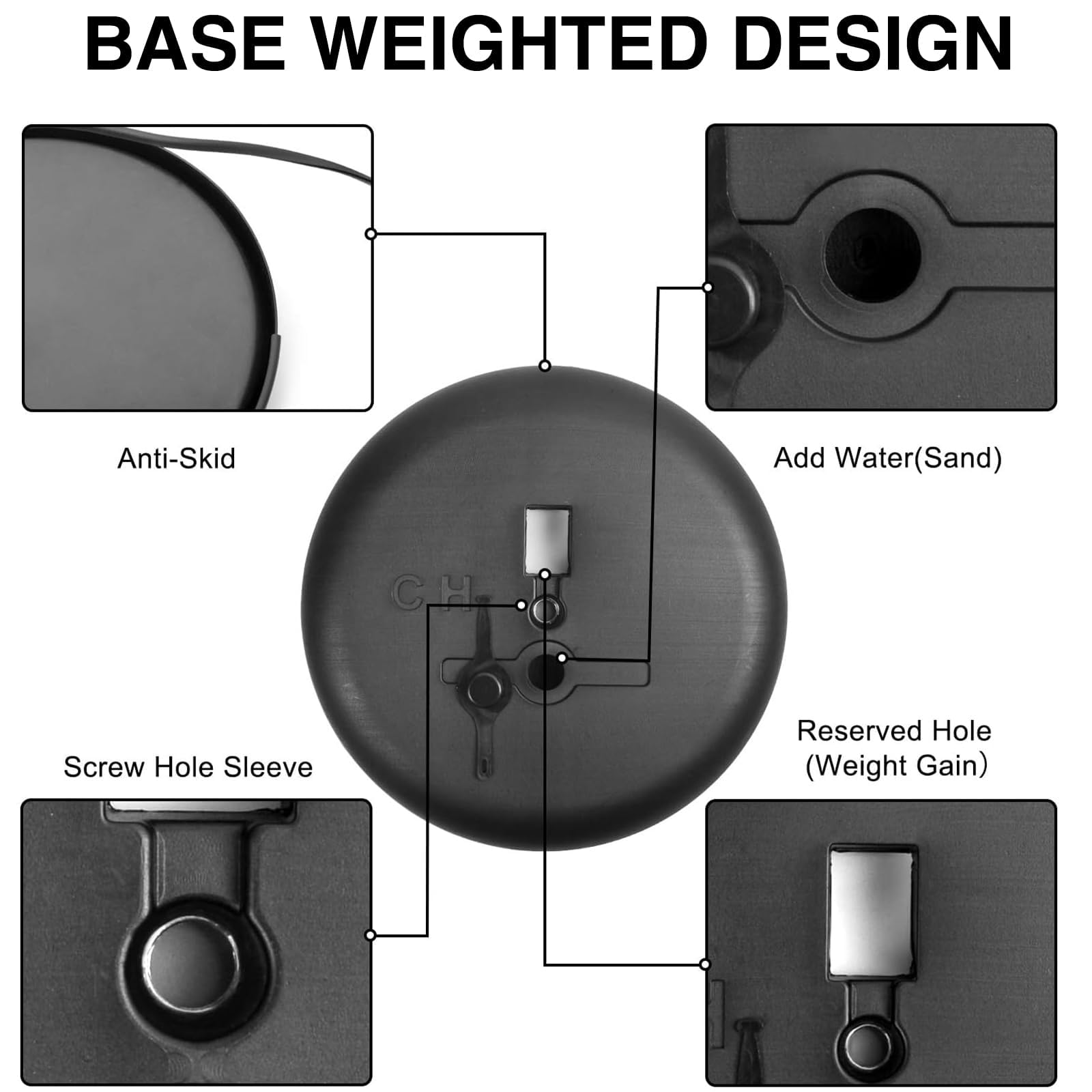 KOOV Soporte para carteles de 8.5 x 11 pulgadas, soporte ajustable para carteles, soporte de pie para carteles, pedestal resistente con base redonda para exhibición, publicidad y al aire libre