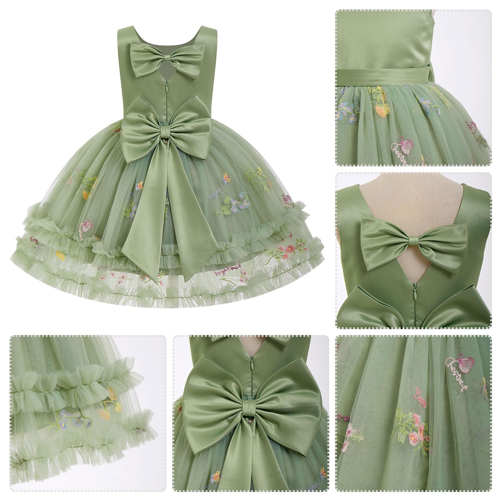 IBTOM CASTLE Kleinkind-Blumenmädchenkleid