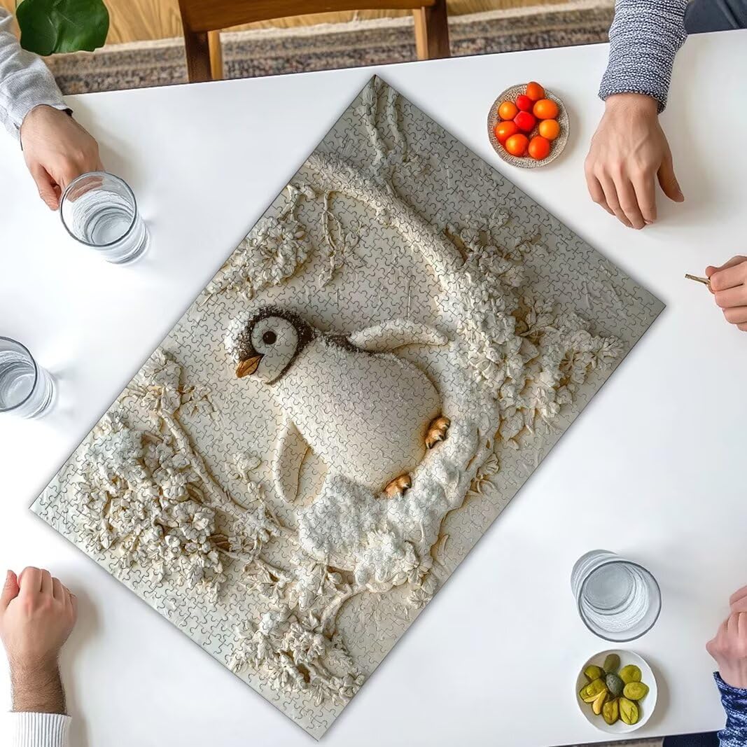 Pingwin Puzzle 2000 elementów dla dorosłych, klasyczne puzzle, wystrój