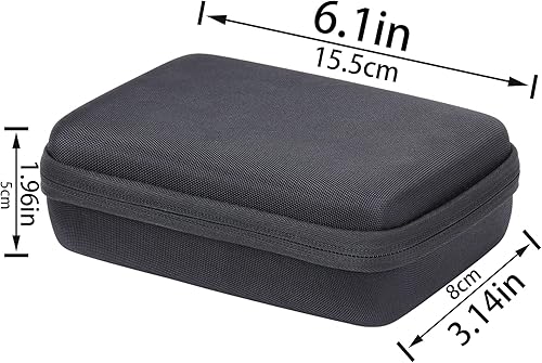 Vista 12 de co2CREA Estuche rígido de repuesto para impresora fotográfica cuadrada portátil Canon SELPHY QX20 / QX10 (funda rosa)