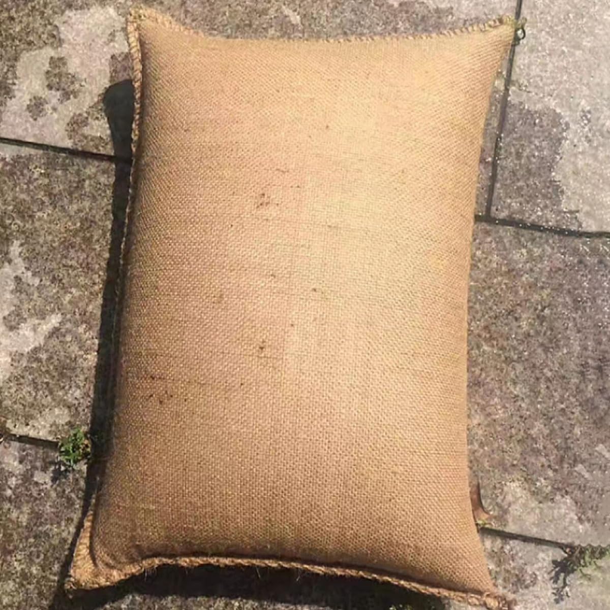 jojofuny 5 Sacchetti di Iuta Resistenti per Conservazione e Trasporto, Sacchi Multifunzionali Elevata Capacità di Carico per Giardinaggio Domestico