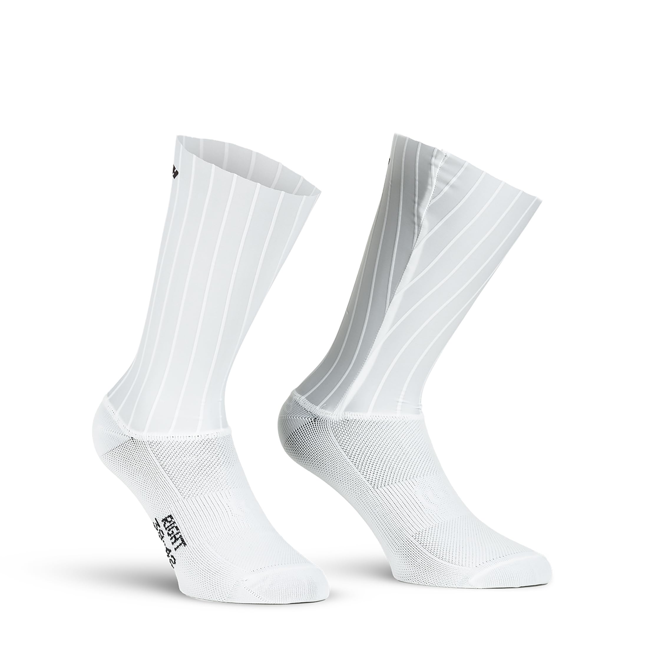 Calza Crono 7, 1 Paio, Calza Tecnica Aerodinamica, Calza Ciclismo, Costine per Minima Resistenza all'Aria