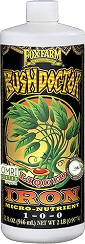 FoxFarm Bush Doctor - Hierro líquido, 1 cuarto de galón disponible en Yaxa El Salvador