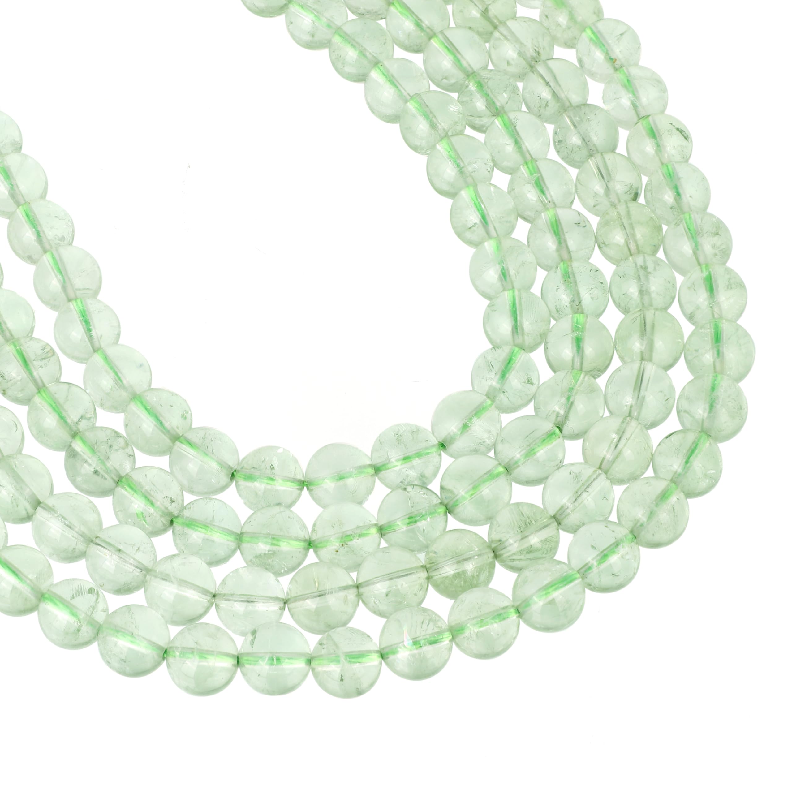 Naturalny ametyst, zielone luźne koraliki (8 mm), gładki okrągły sznurek do samodzielnego wykonania - 39 cm, 1 sznurek, naszyjnik, bransoletka