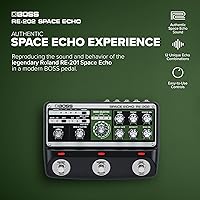 Vista 2 de BOSS RE-202 Space Echo Pedal de Efectos de Eco de Cinta, Delay y Reverberación Recreación Moderna del Legendario Roland RE-201 Space Echo