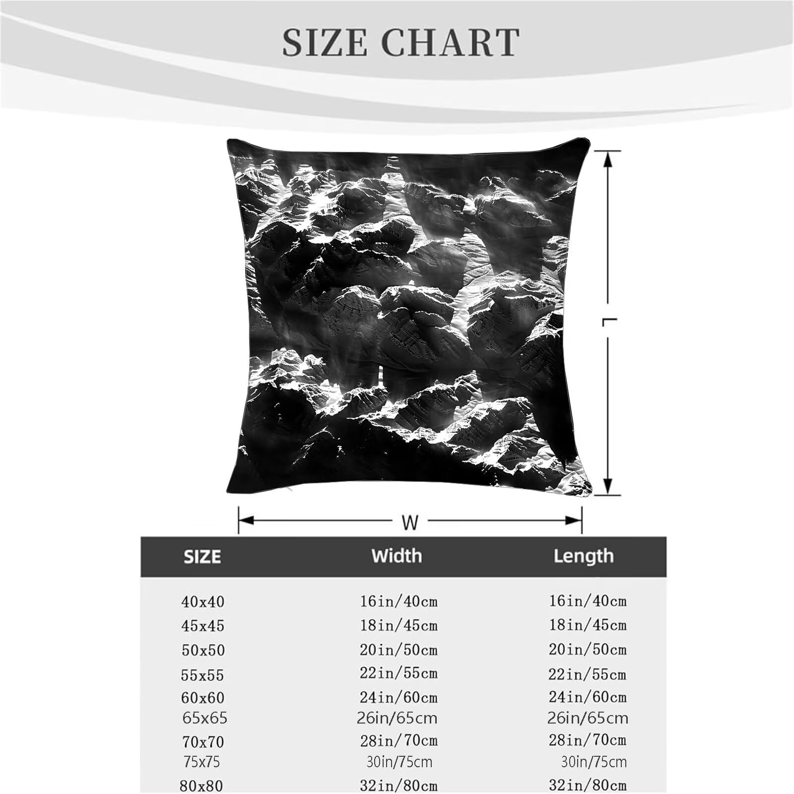 Funda Cojin 70 x 70 mm Juego de 4 Gris Ultra Suave Doble Costura con Cremallera Oculta, Paisaje Funda Cojines Exterior Jardin Silla Terraza Sofa Auto Cojines Decorativos para Salón Cama Dormitorio O-F