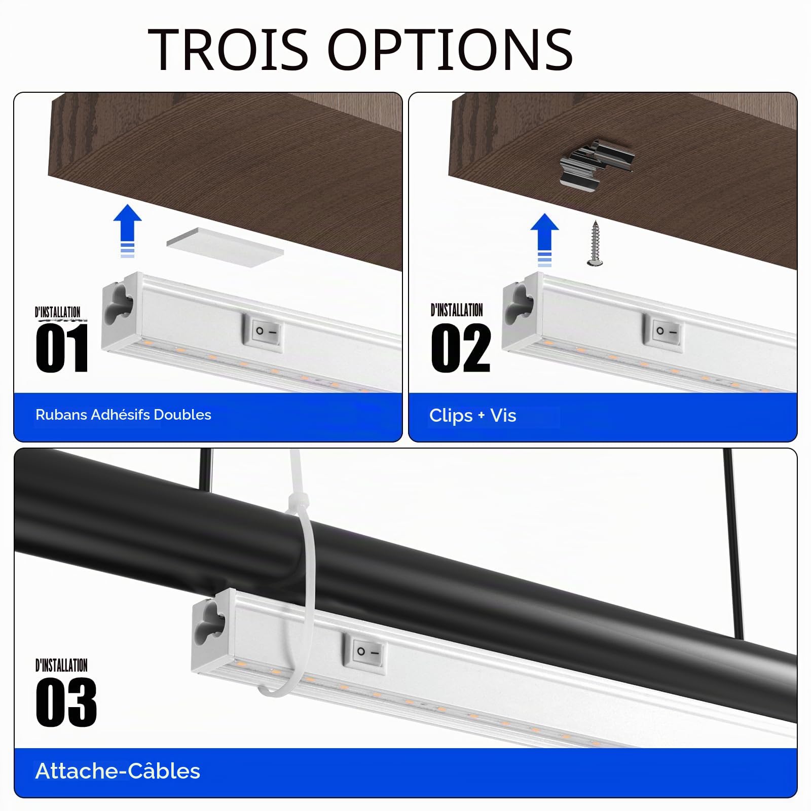 Barrina Lot de 4 lampes de culture pour plantes d'intérieur à spectre complet, 0,6 m 40 W (4 x 10 W), lampes T5 pour plantes d'intérieur, serre, Plug and Play, jaune