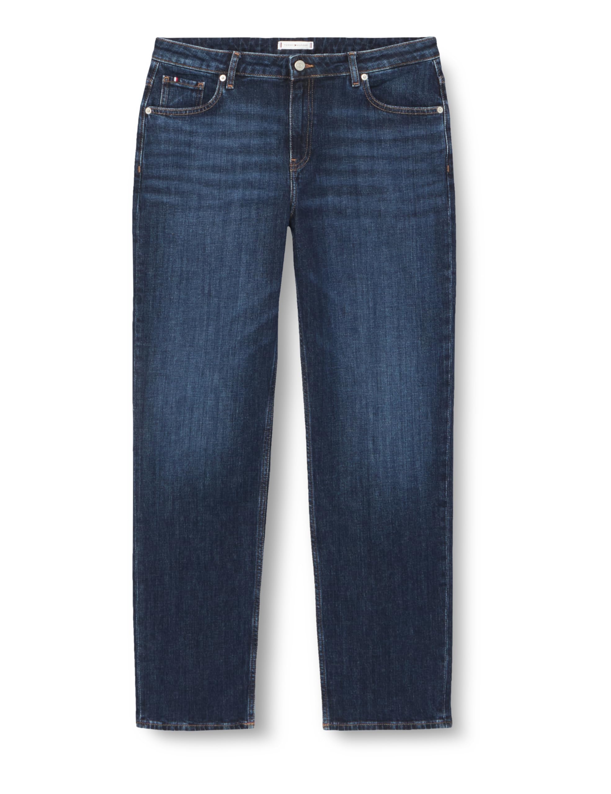 Tommy Hilfiger Damen Jeans Hose Classic Straight Fit, Blau (Dark Blue), 28W/32L