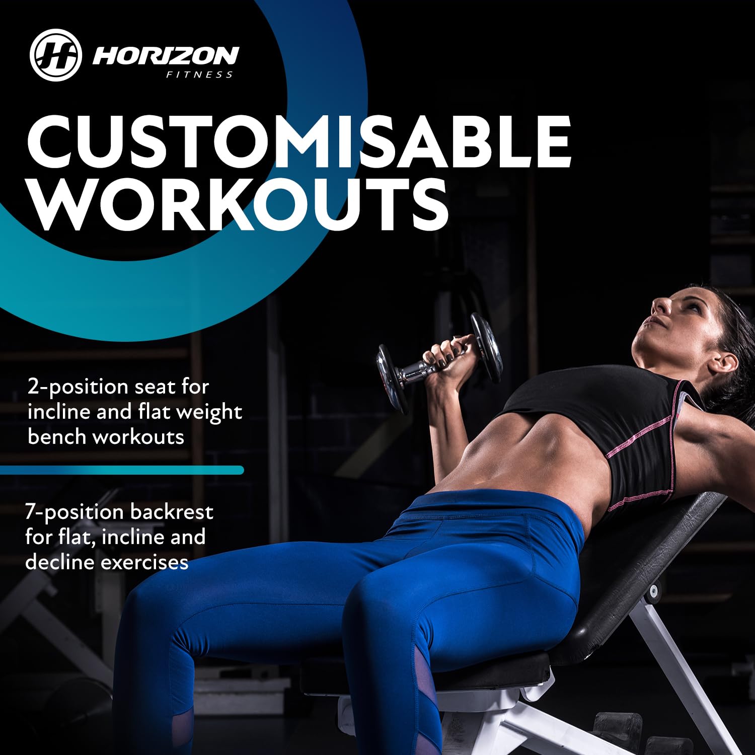 Horizon Fitness, Supporto bilanciere Adonis, Lega di acciaio, Argento (Silber)