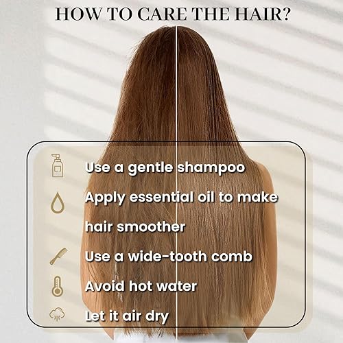 Miniatura 7 de Extensiones de cabello humano Remy real con clip, de 16 pulgadas, 2.47 oz (70 g), color marrón oscuro #2, 7 unidades, 16 clips, 7 unidades,