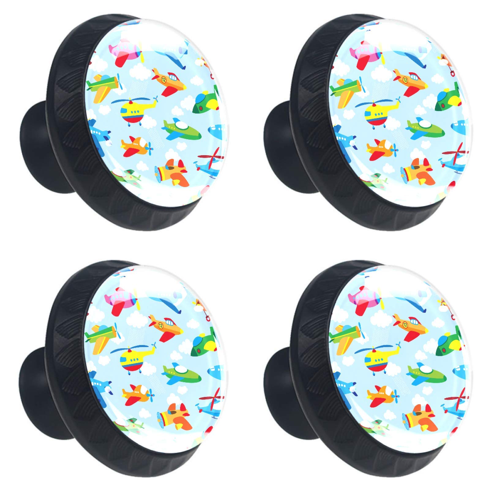 Boutons de tiroir en cristal chic en lot de 4 pour sublimer vos meubles