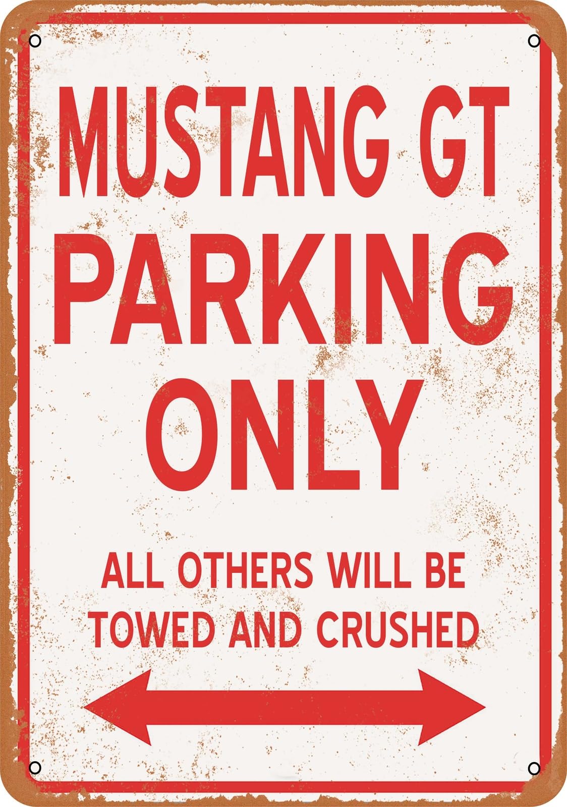 Metal Sign - MUSTANG GT PARKING ONLY - Vintage Look home decor