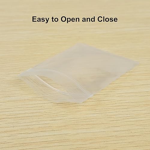 Miniatura 3 de Bolsas de plástico pequeñas para joyas, 120 bolsas de plástico pequeñas de 2 x 2.76 pulgadas, bolsa transparente pequeña con cierre zipper de 2.4