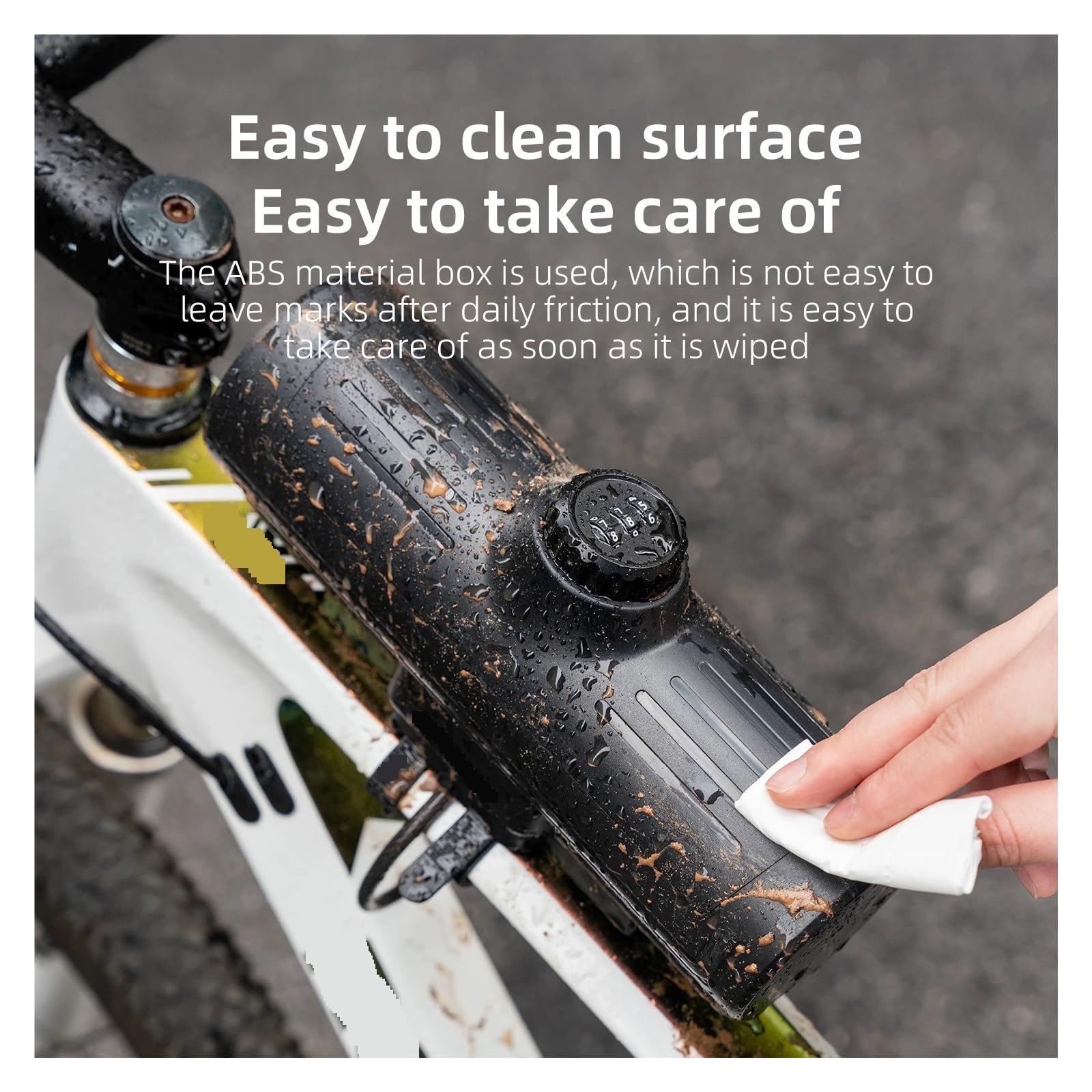 Bolsa for bicicleta de gran capacidad, caja de almacenamiento con contraseña de 0,7l, bolsa con carcasa dura, 1 unidad(Type B*1PC)