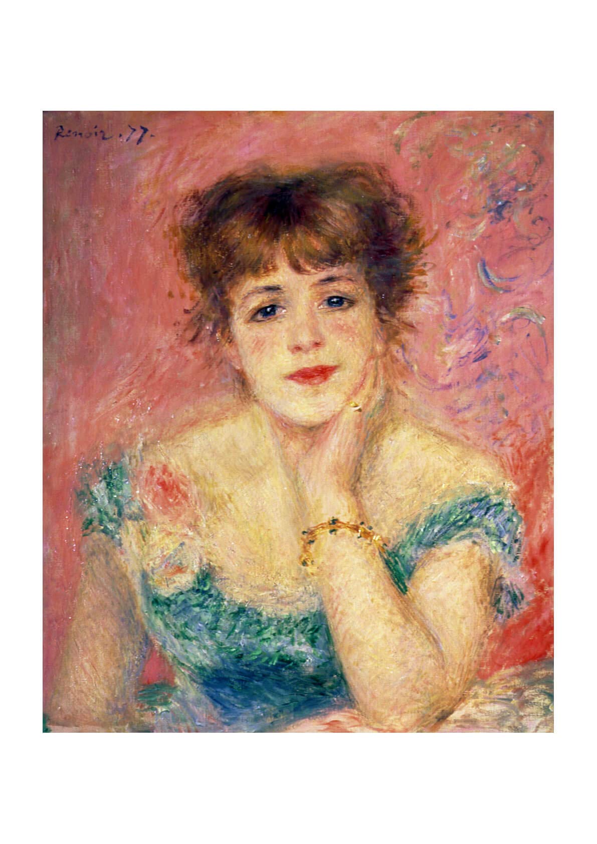 Poster Renoir Jeanne Samary grand format impression artistique satinée sans cadre