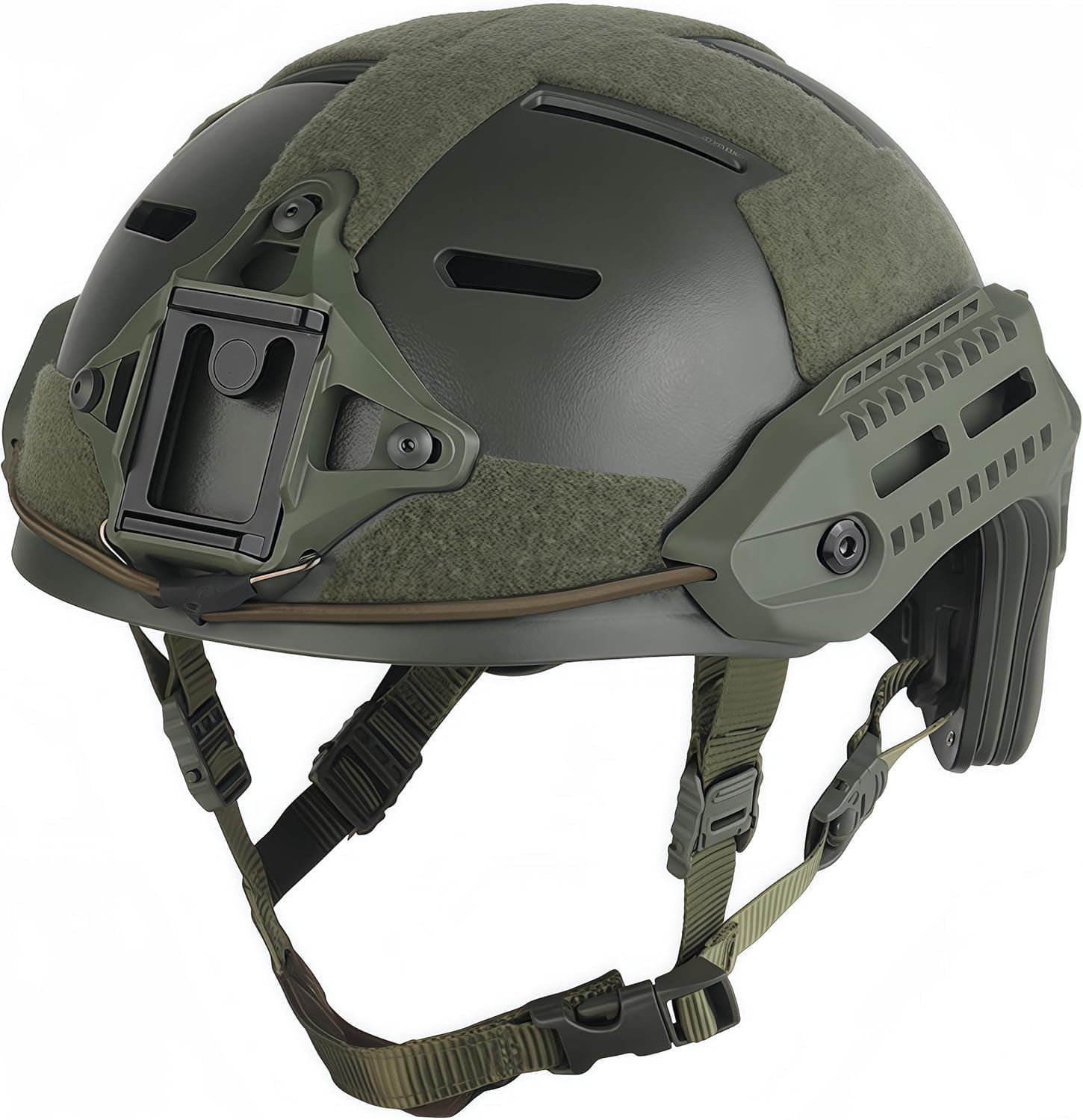 FAST Tactical Protective Helmet MK Helmet Training Version Outdoor Hunting Gun Shooting CS Equipment (Green)