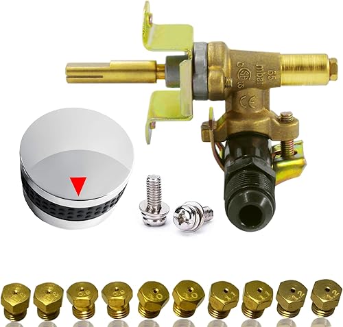 Miniatura 9 de MCAMPAS Kits de conversión de parrilla de gas naturalpropano, válvula reguladora de presión de intercambio de gas natural y gas propano con boquilla