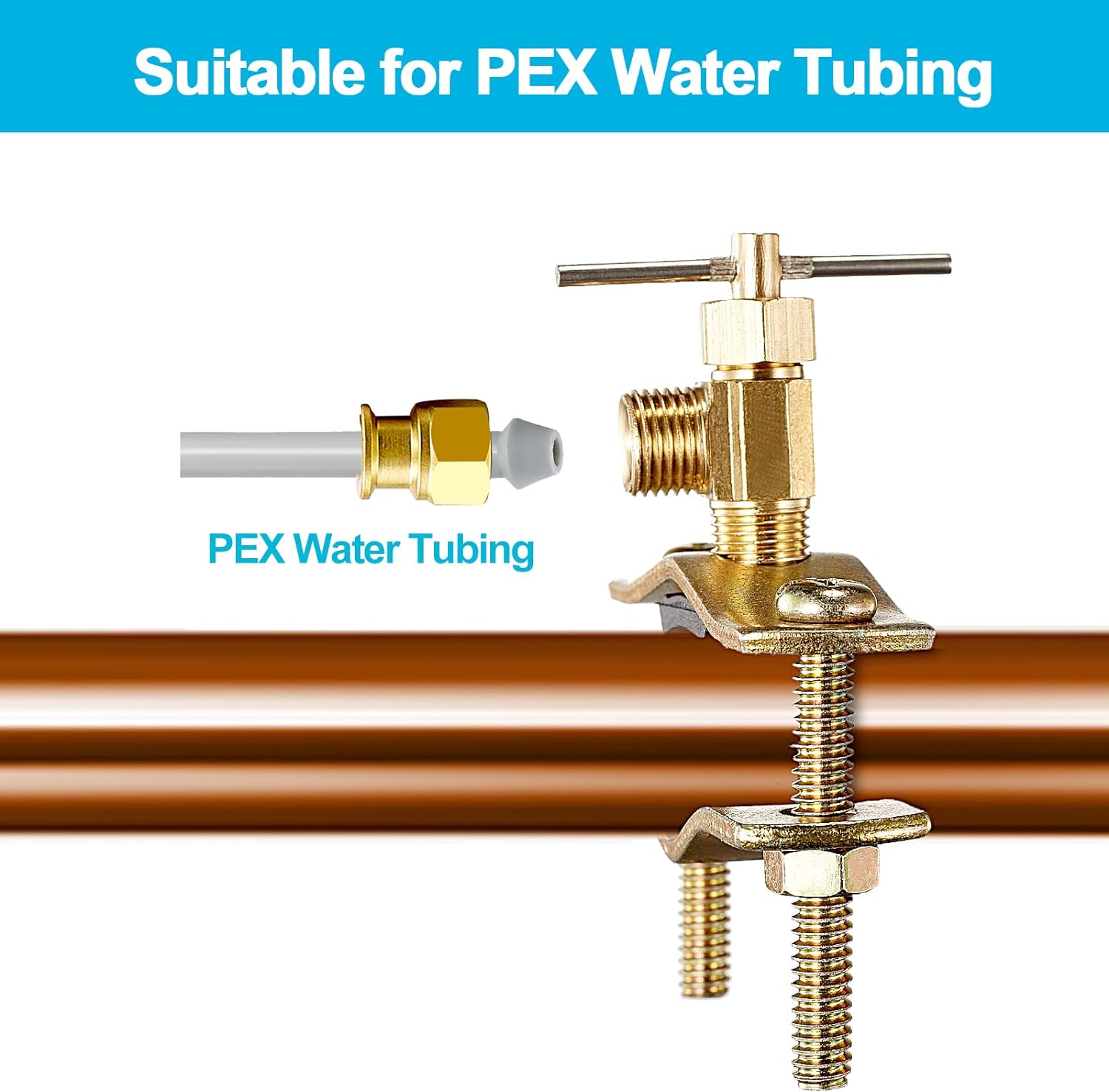 1/4" Compression Outlet Self Piercing Saddle Valve + Inline Water Filter Kit for Refrigerator and Ice Maker,1/4" Quick Connect Post Carbon Filter Replacement for Reverse Osmosis Water System