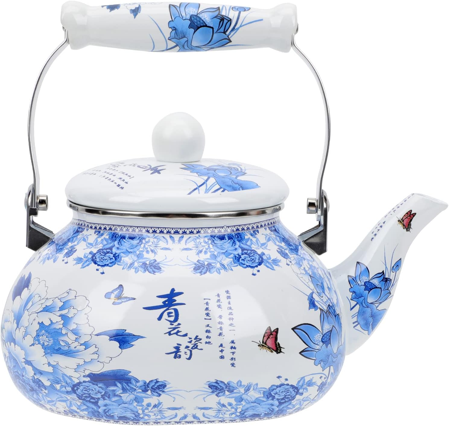Thicken Water Kettle Enamel Teapot Household Delicate Heating Kitchen Teapot