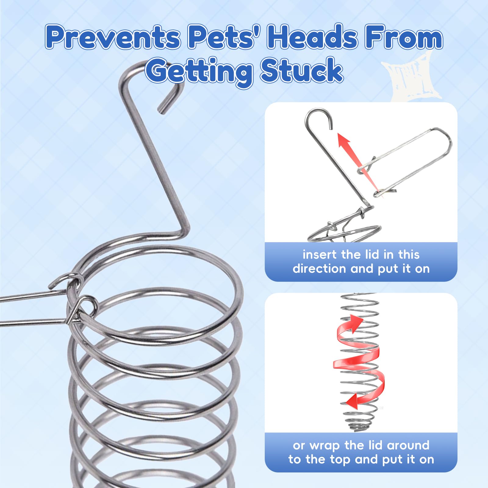 2Pcs Rat Enrichment Toys, 304 Stainless Steel Foraging Toy, Fruit & Vegetable Holder for Mice, Hanging Rodent Cage Accessories, Slow Feeder Puzzle Toy & Parakeet Foraging Tool - image 2