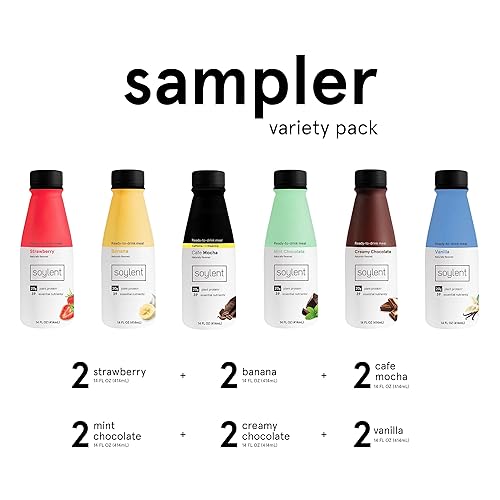 Miniatura 44 de Soylent Batido de reemplazo de comida de plátano a base de plantas, contiene 0.71 oz de proteína vegana completa, listo para beber, 14 onzas