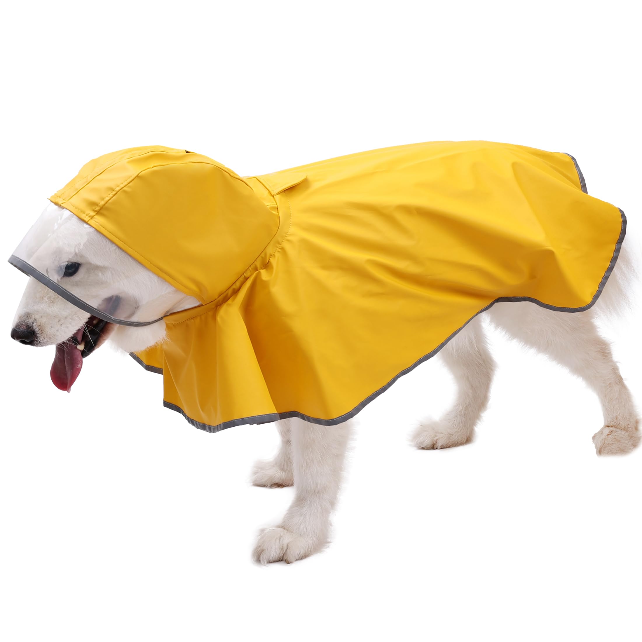 Imperméable à capuche pour animaux de compagnie lors des balades sous la pluie