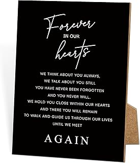Funeral Sign, 8x11 Black Minimalist Style Loss of Loved One Memorial Sign, Funeral Decorations, Wedding Table Decor, Memorial Gifts For Loss of Loved One, Sympathy Gift, Bereavement Gifts -14