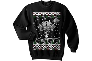 UFO Ugly Christmas Glowing Sweater