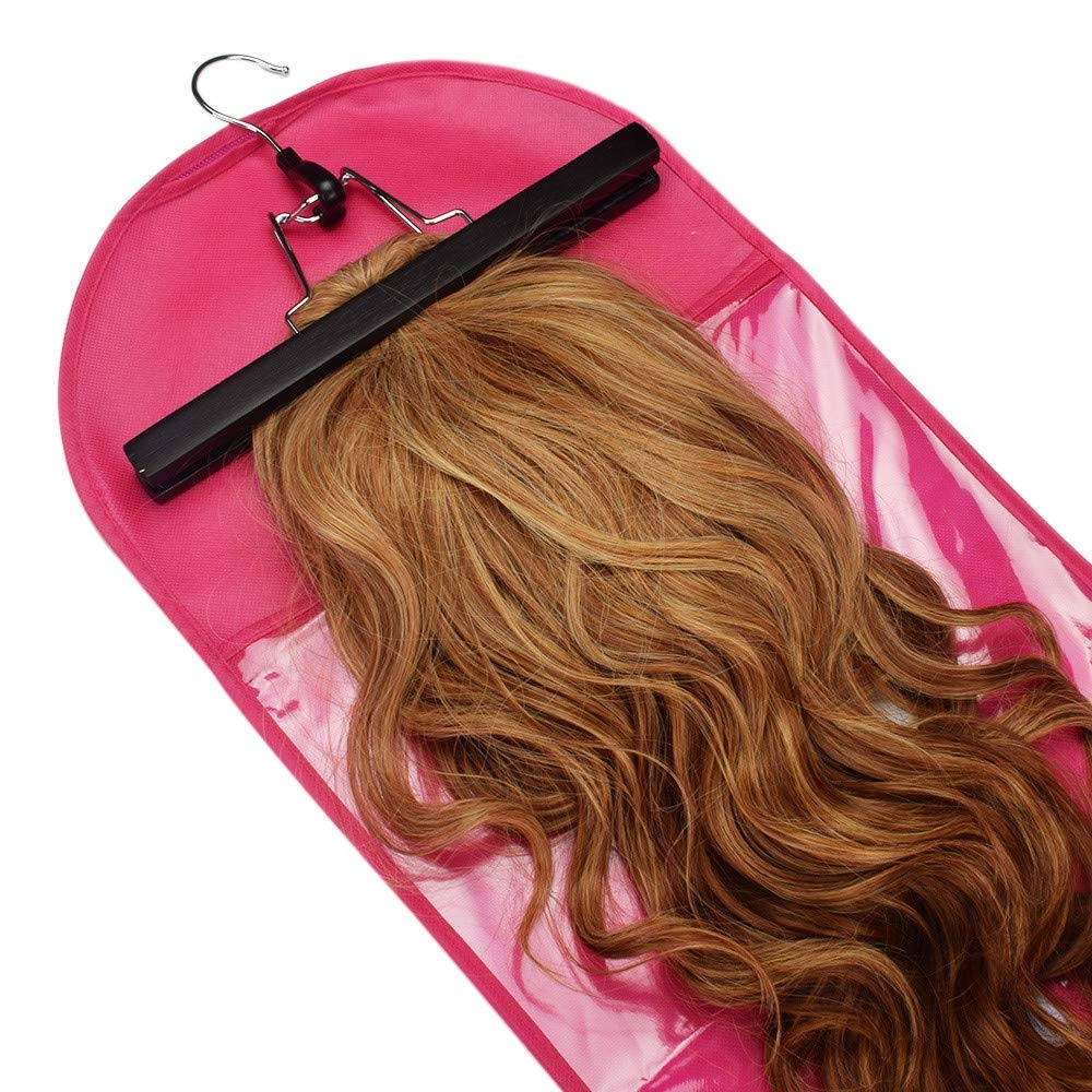 Amazon.com : HUFAN 3 PCS Hair Extensions Wigs Storage Bag Hanger Dust Proof  Protective Storage Holder Cosplay Anime Wigs (Color : Pink) : Beauty &  Personal Care