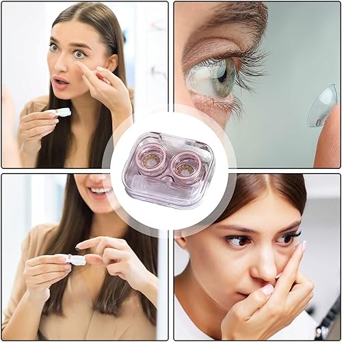 Miniatura 6 de Generic Estuche para lentes de contacto, kit portátil de mini lentes de contacto, organizador de lentes de contacto transparente con removedor de