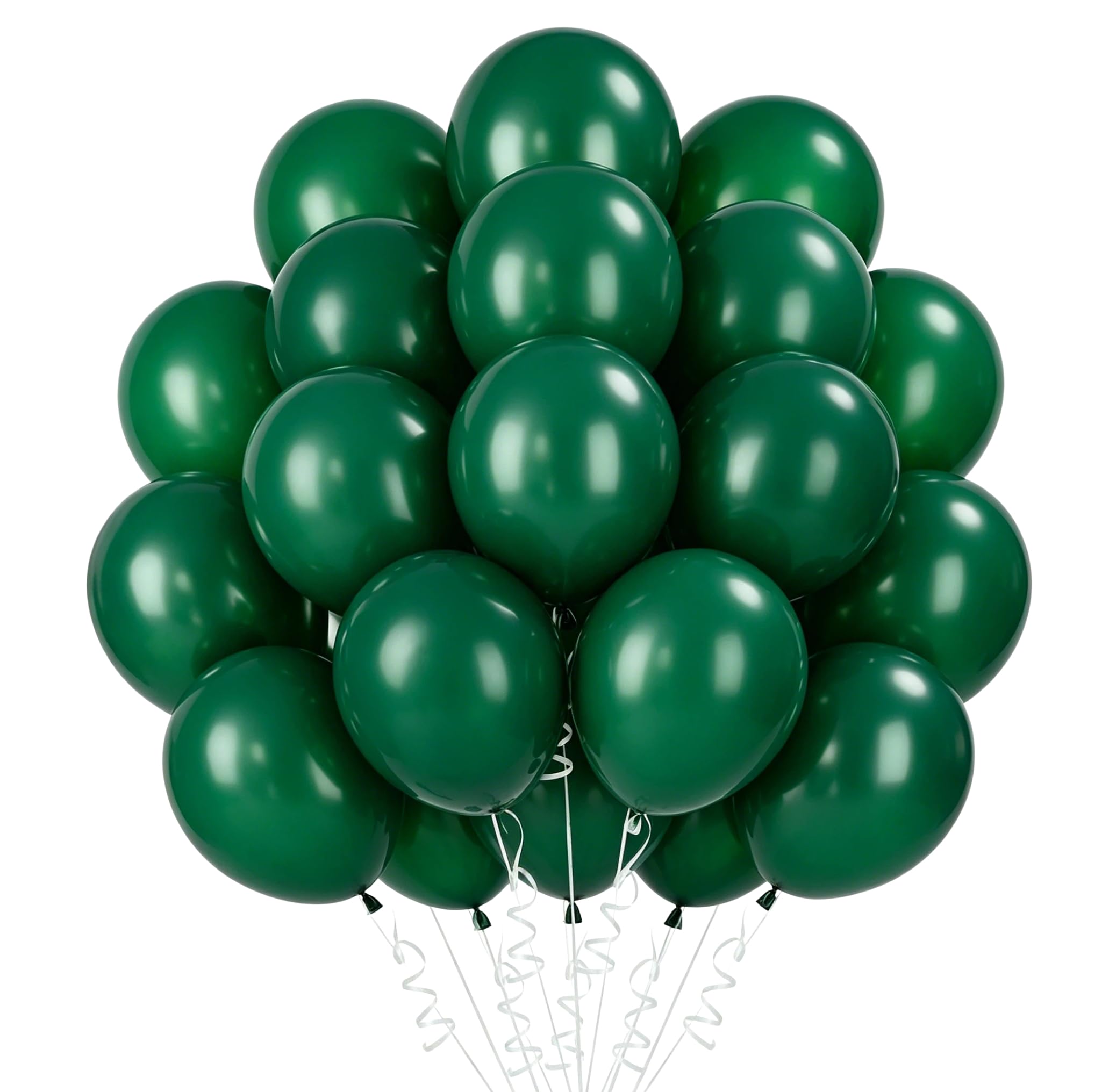 Balloons Dark Green, Pack of 50 Green Balloons, 12 Inch Latex Balloons Birthday, Green Balloons, Party Decoration, Birthday, Wedding, Festival, Anniversary Decoration — image 1