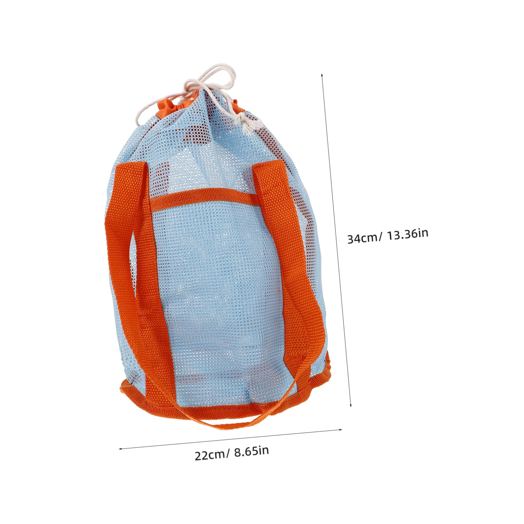 BESPORTBLE Boys and Girls Beach Toys Storage Bag Mesh Drawstring Beach Bag Materials Large Capacity Easy Organization