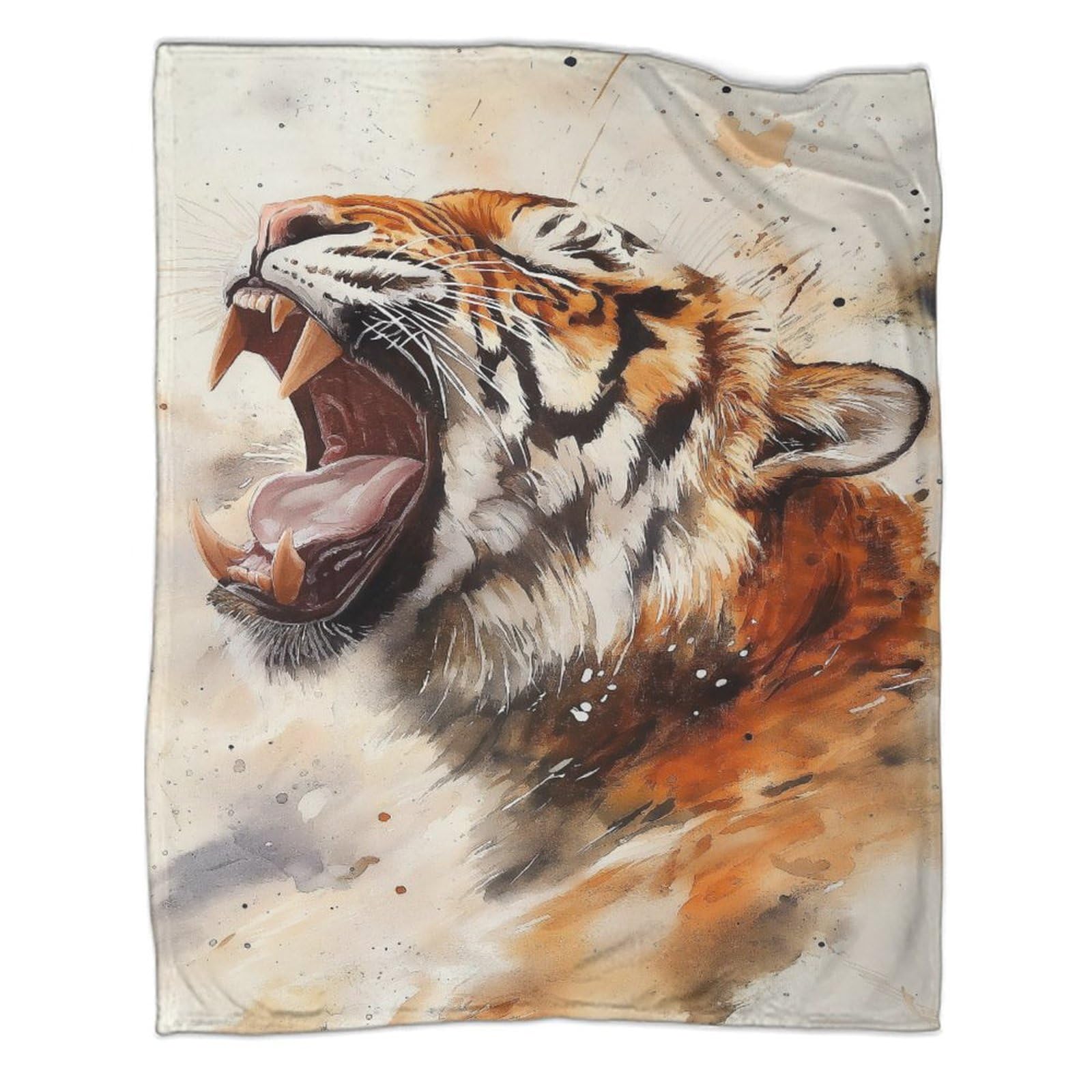 Couverture flanelle animal bête de proie pour lit adulte et enfant 180x200cm