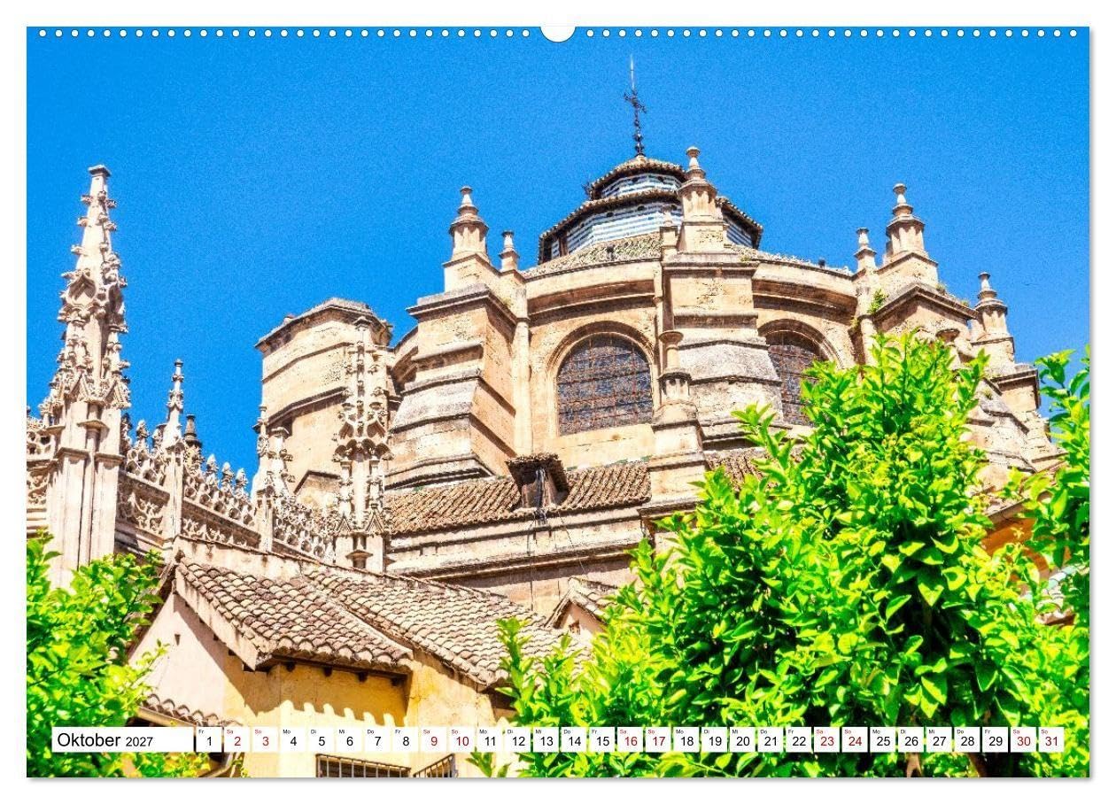 Sonniges Andalusien (hochwertiger Premium Wandkalender 2027 DIN A2 quer), Kunstdruck in Hochglanz: Andalusien besitzt eine lange und interessante ... und beeindruckende Natur. (CALVENDO Orte)